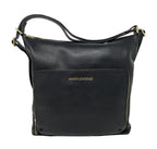 Sac à main en Cuir véritable Transformable Noir - Alexandra