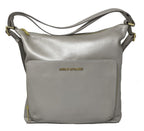 Sac à main en Cuir Transformable Perlé, Alexandra
