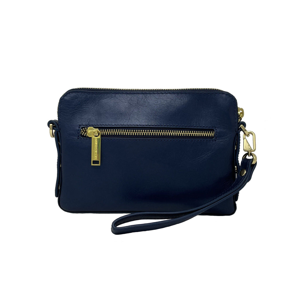 Sac à main deux en un, bleu Marine | Clarence - PRÉCOMMANDE