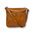 Sac à main transformable en Cuir Véritable Cognac, Joséé
