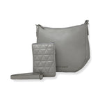 Sac à main en Cuir Perlé, 2-en-1, Isabelle