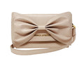 Sac à main en cuir véritable avec noeud papillon Scarlett, 3 en 1, rose blush