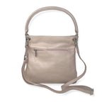 Sac à main en cuir rose poudre - Amelie