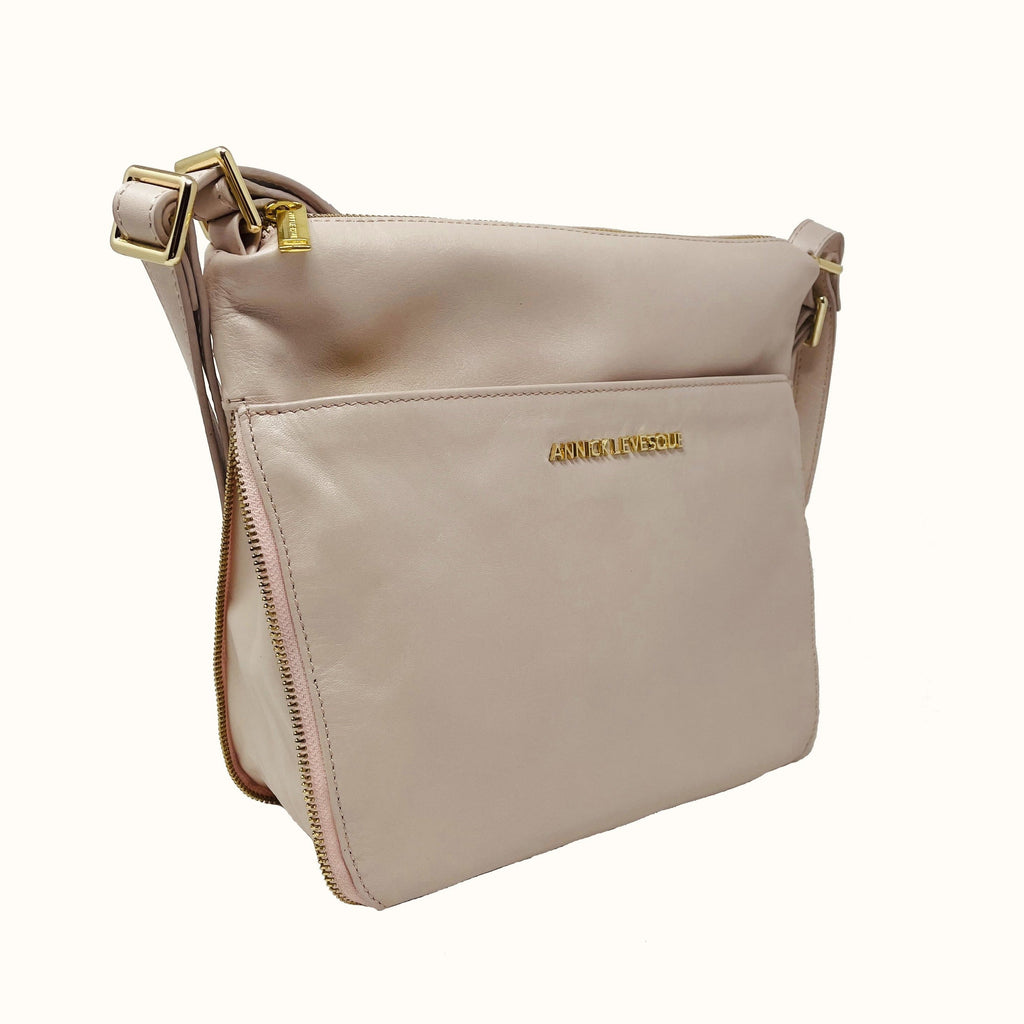 Sac à main transformable en Cuir Véritable Josée, rose blush