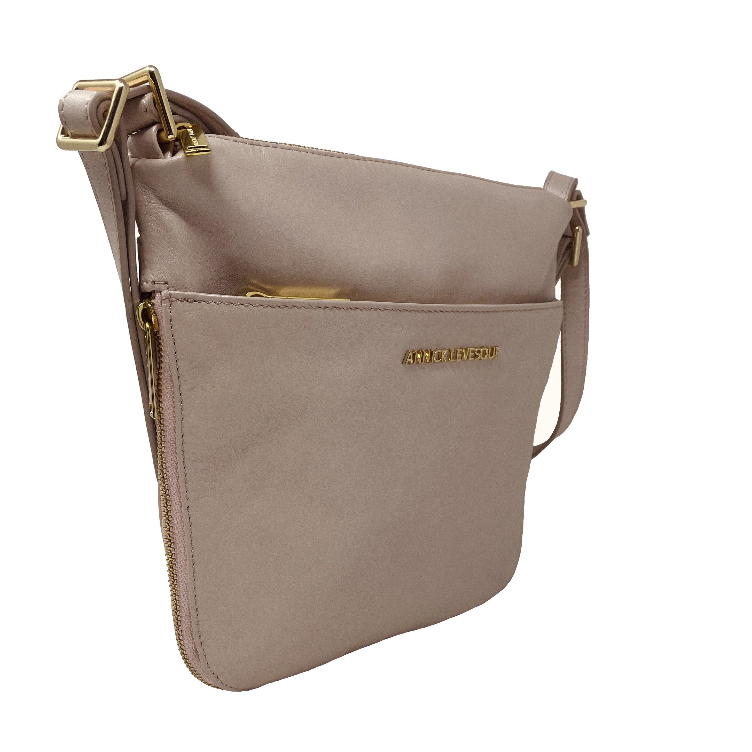 Sac à main transformable en Cuir Véritable Josée, rose blush