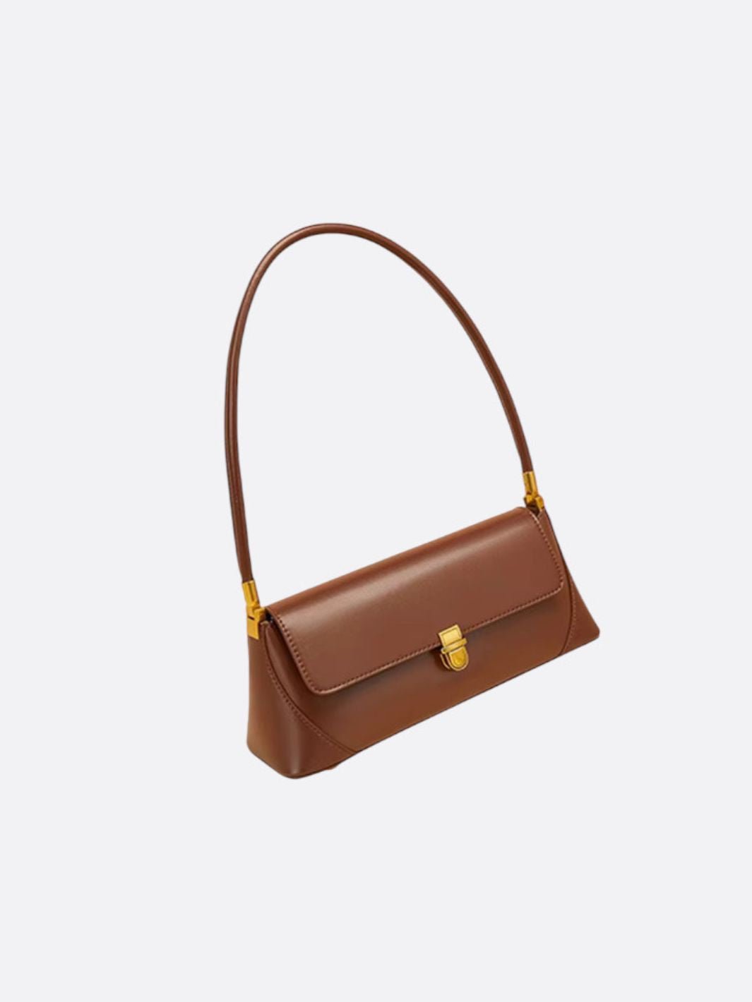 Vivienne Retro Baguette Bag – Structured Leather Shoulder Purse
