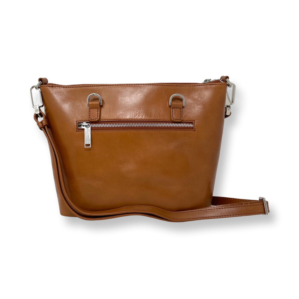 Sac à Main en Cuir véritable Cognac | Lina