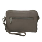 Sac à Main en Cuir Clarence, deux en un, taupe
