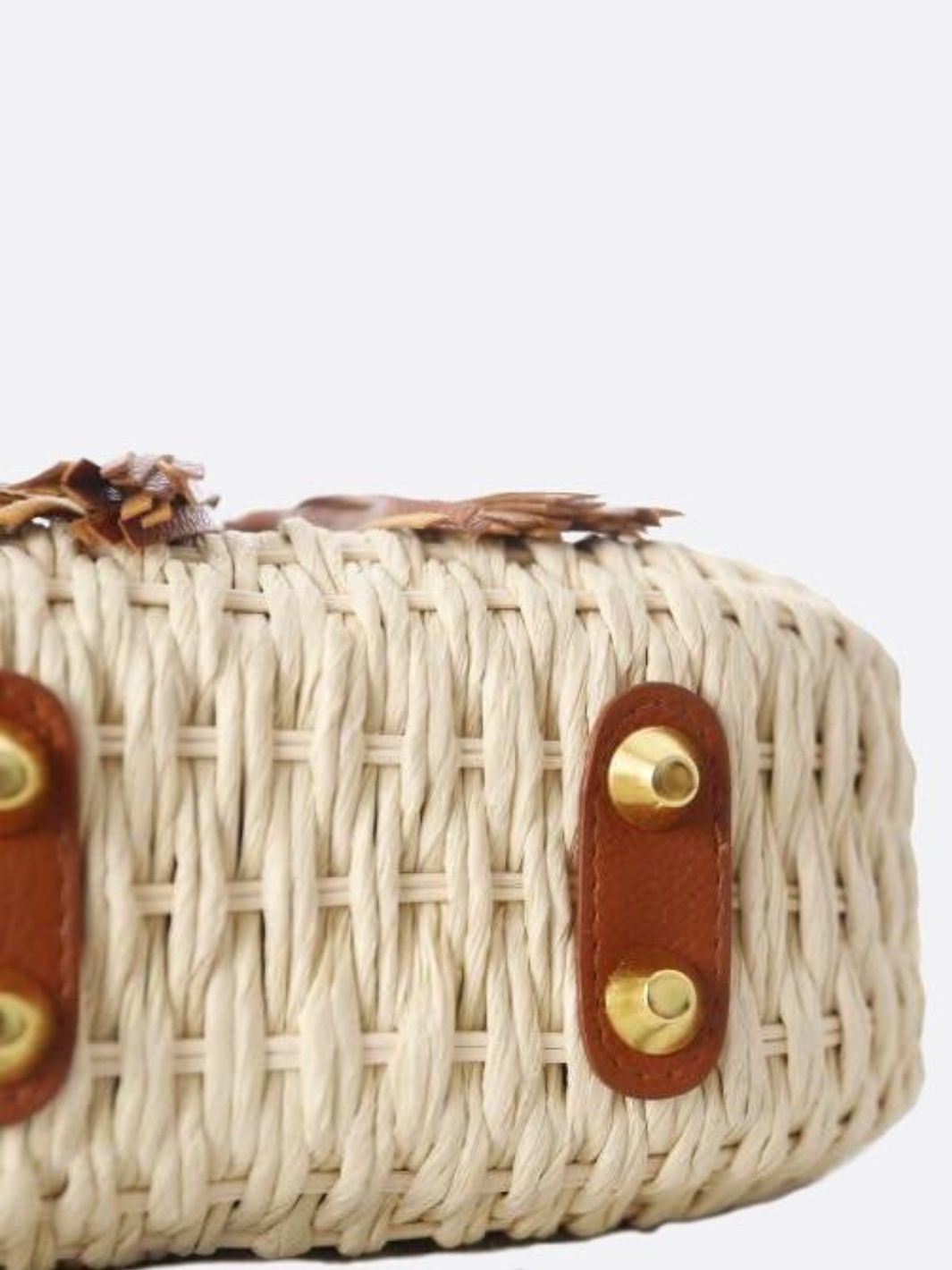 Solene Straw Saddle Bag – Woven Crossbody