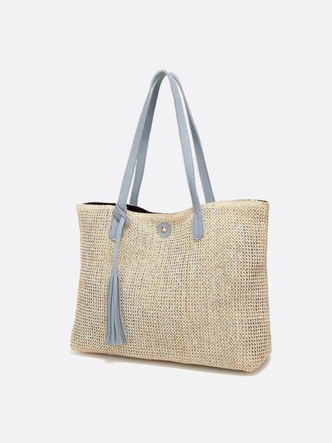 Riviera Structured Straw Tote – Woven Bag