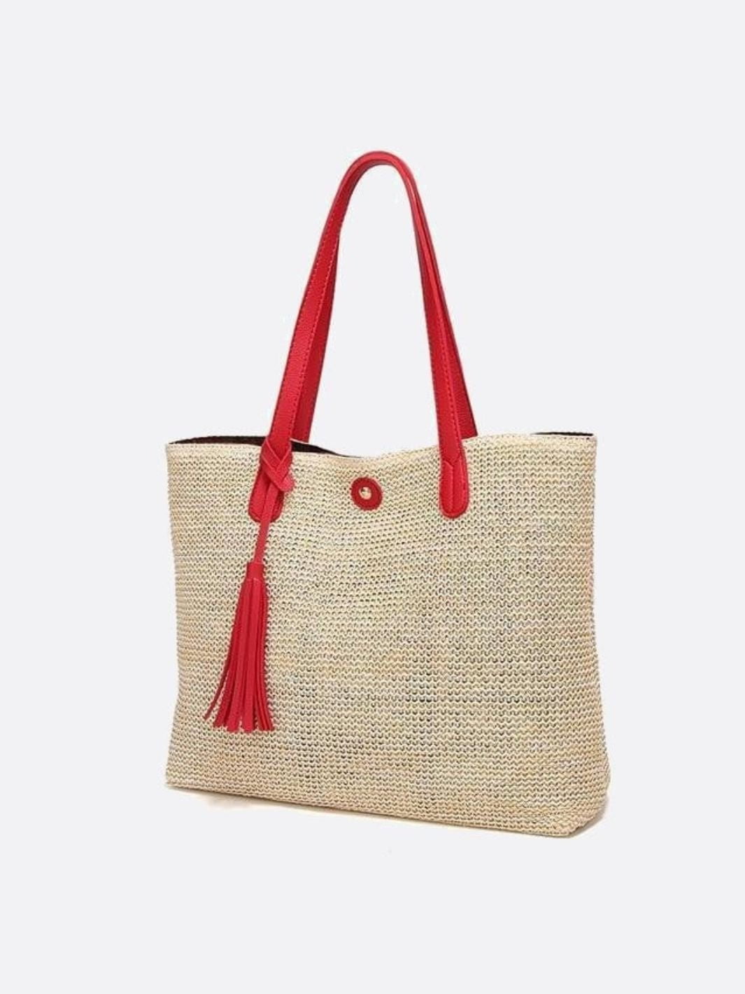 Riviera Structured Straw Tote – Woven Bag