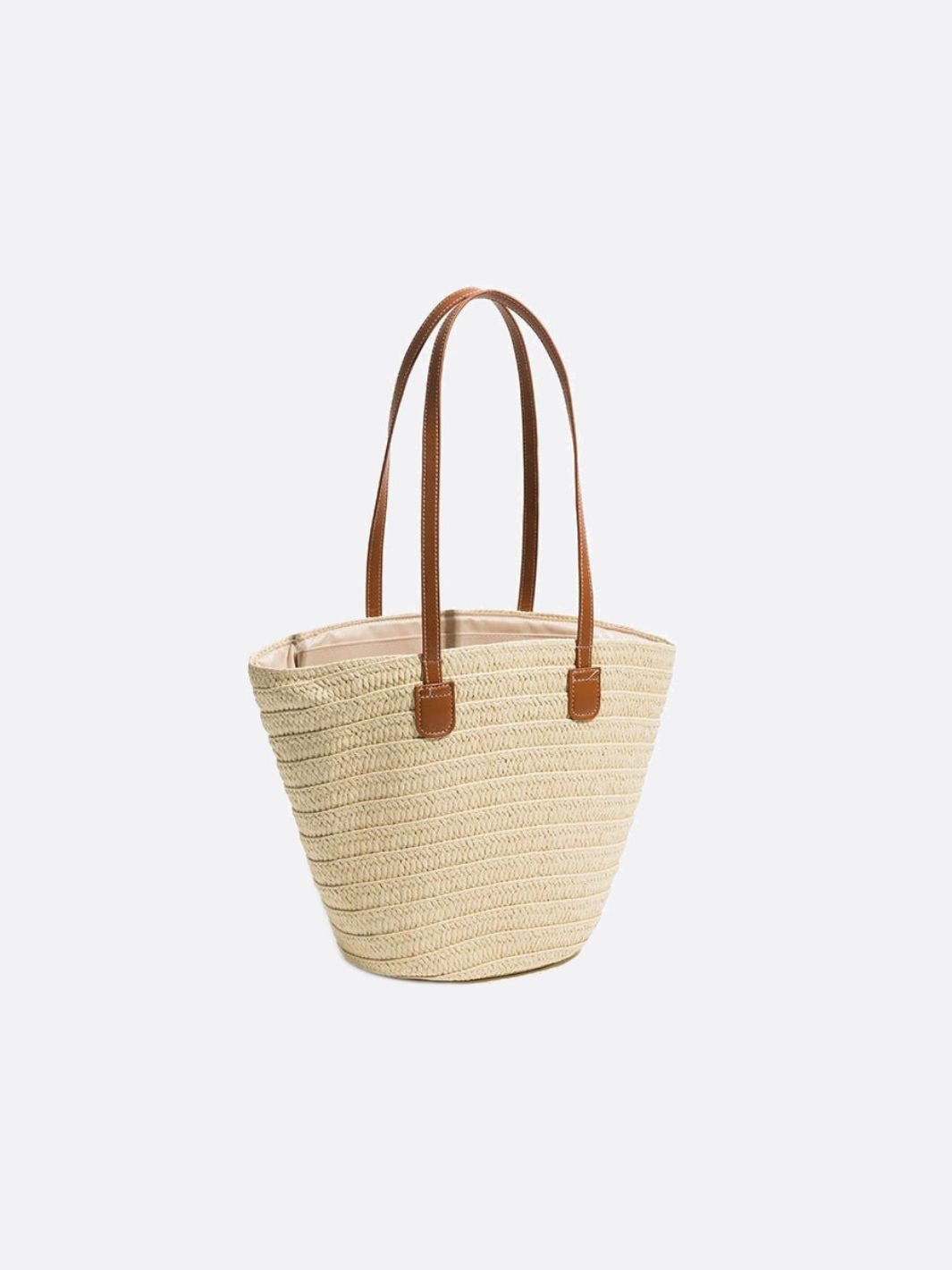 Capri Classic Straw Tote – Woven Handbag