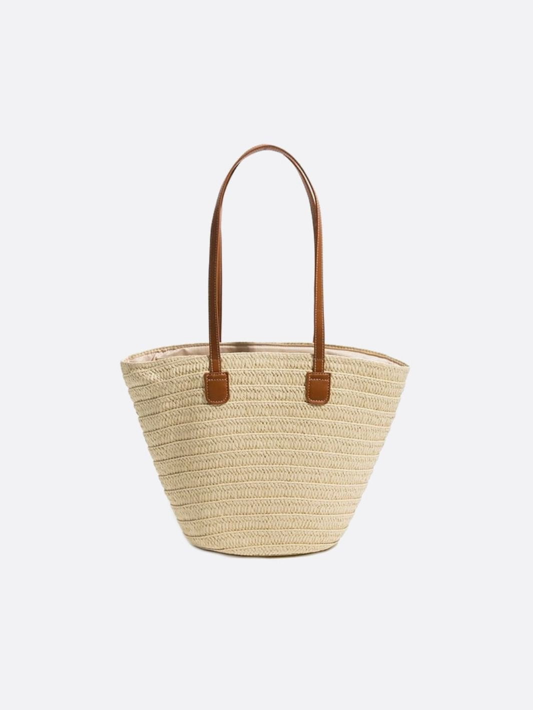 Capri Classic Straw Tote – Woven Handbag