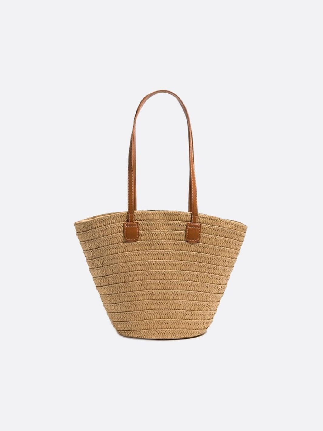 Capri Classic Straw Tote – Woven Handbag