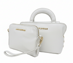 Petit sac à main deux en un, blanc | Clarence