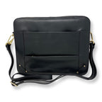 Sac de travail en cuir noir | Sofia