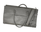Grand Sac de Voyage-Housse en Cuir Véritable Gris, Frederick