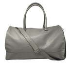 Grand Sac de Voyage-Housse en Cuir Véritable Gris, Frederick