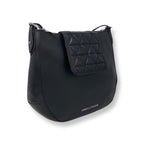 Sac à main en Cuir Noir, 2-en-1, Isabelle
