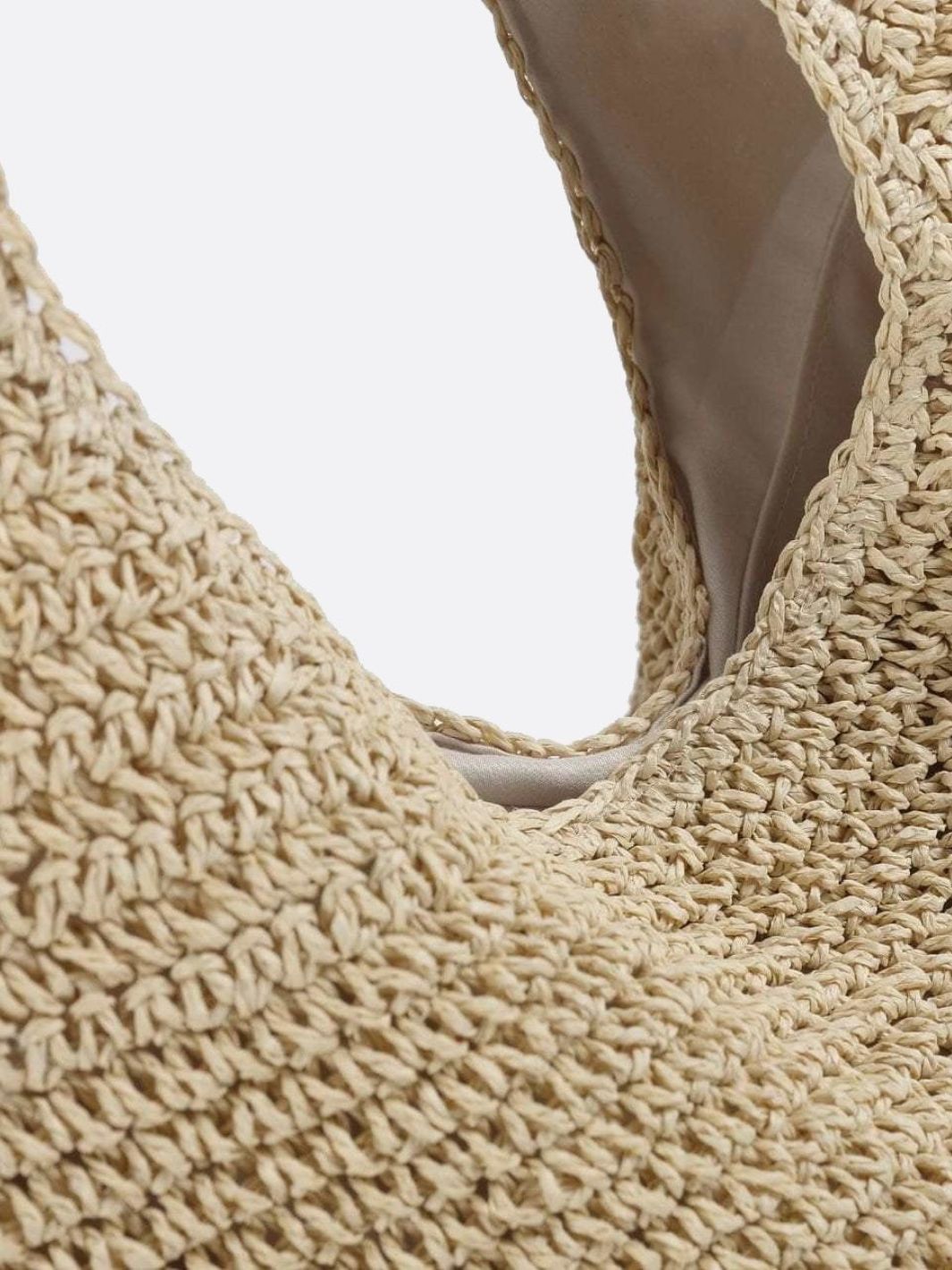 Lina Soft Straw Tote – Slouchy Woven Shoulder Bag