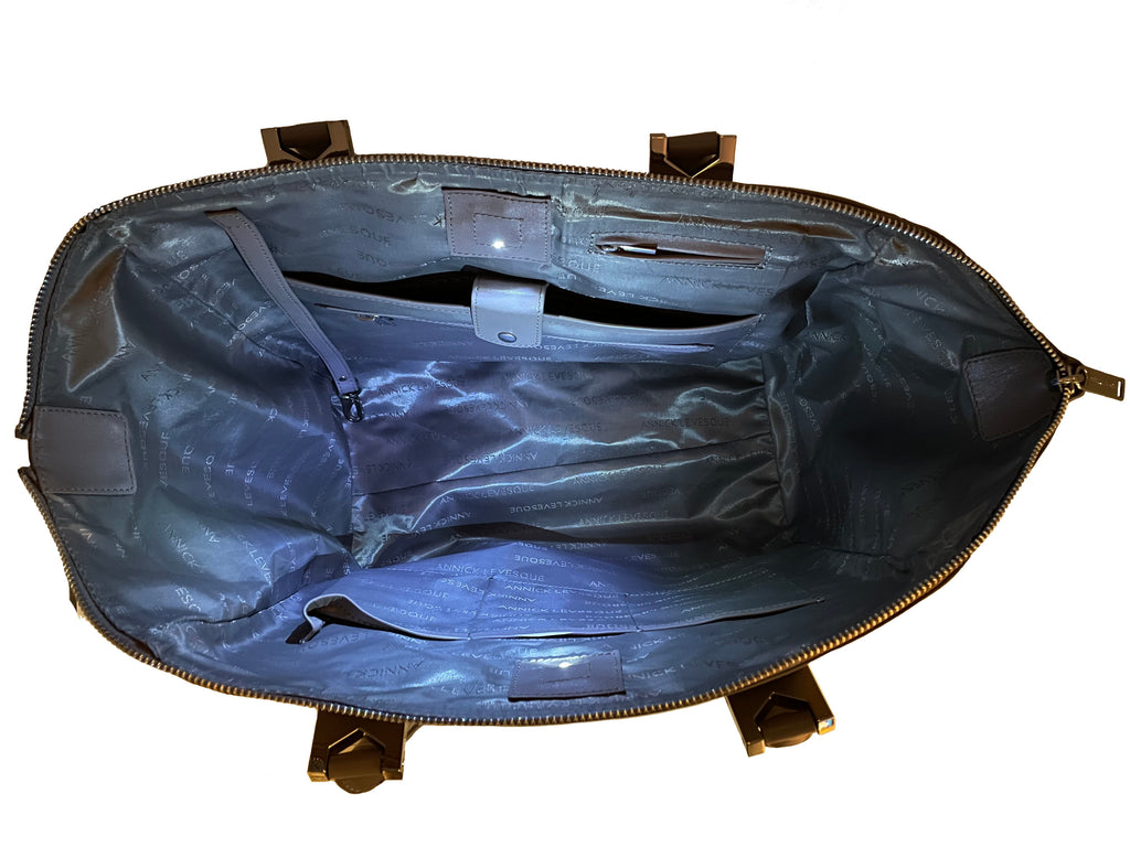 Grand Sac à Main en Cuir Taupe | Mona