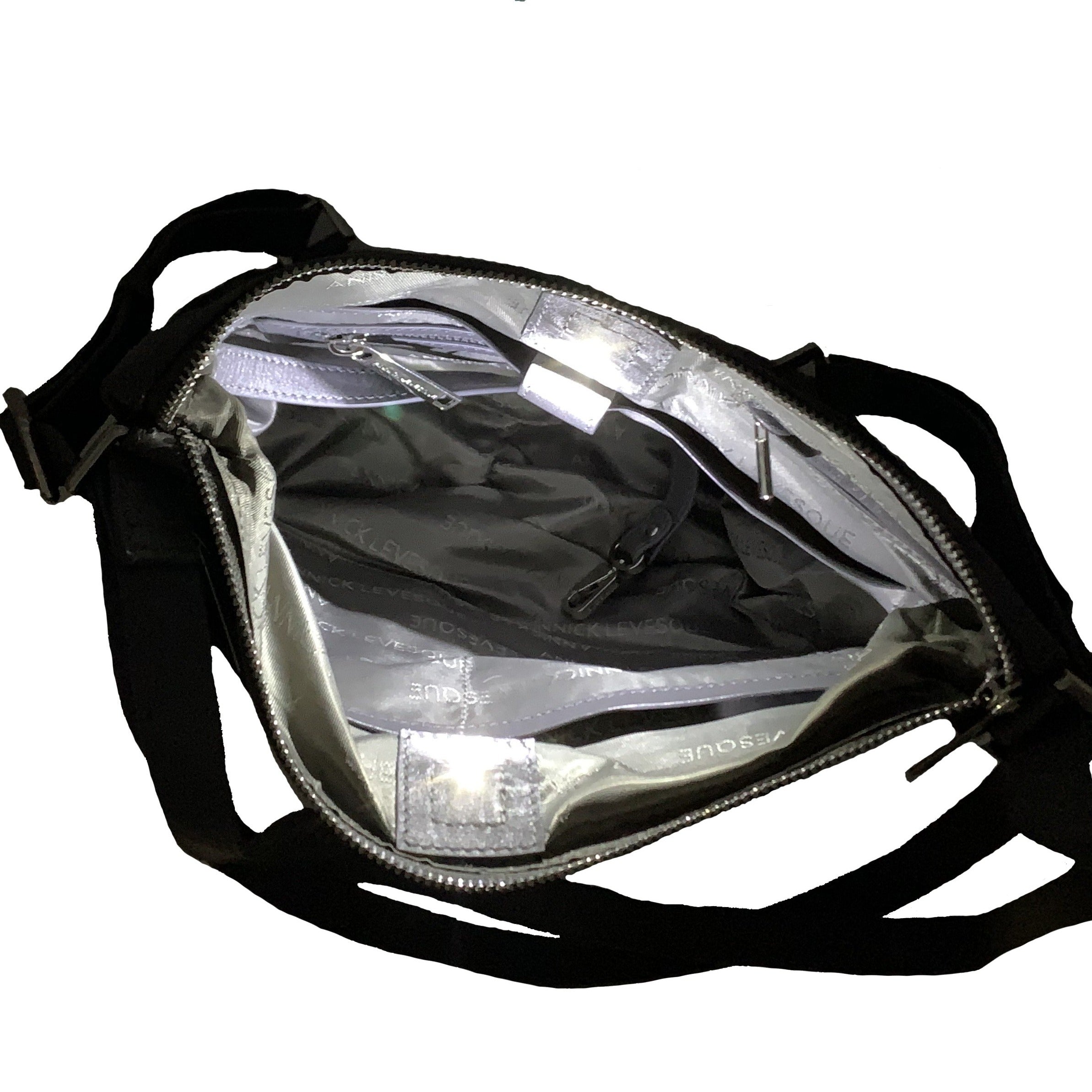 Sac à main transformable en cuir véritable Gris, Josée