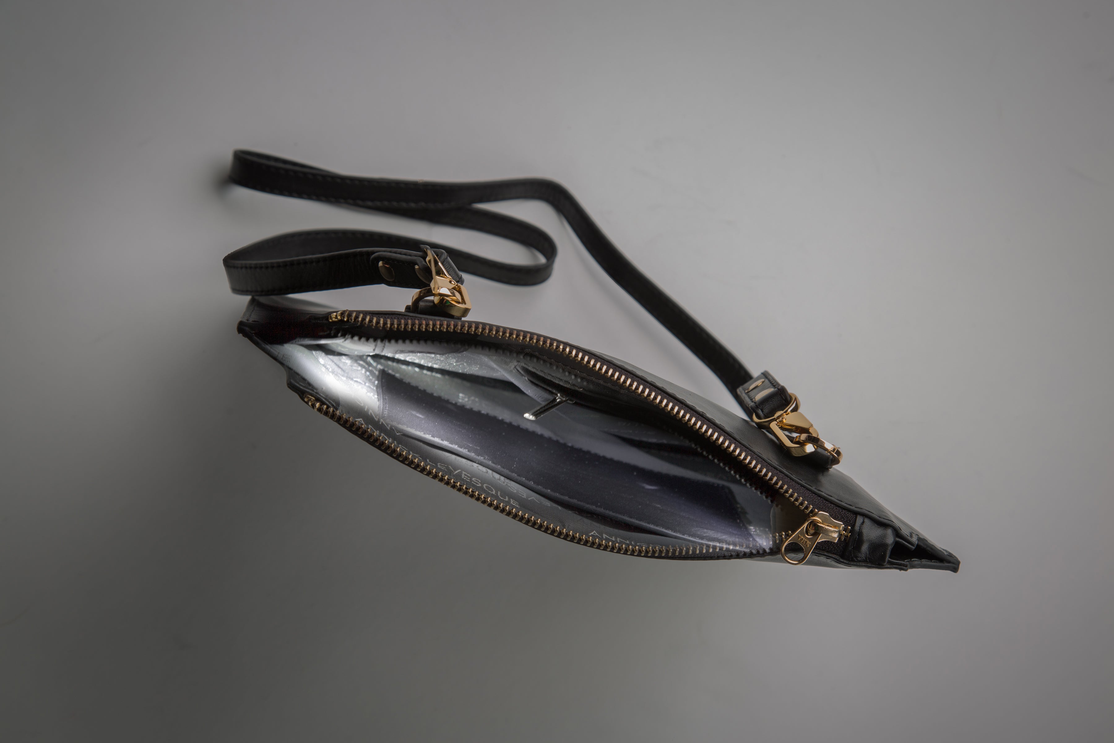 Petit Sac Bandoulière en Cuir véritable Stella, Marine