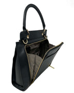 Sac à Main en Cuir Véritable Noir, Chloé