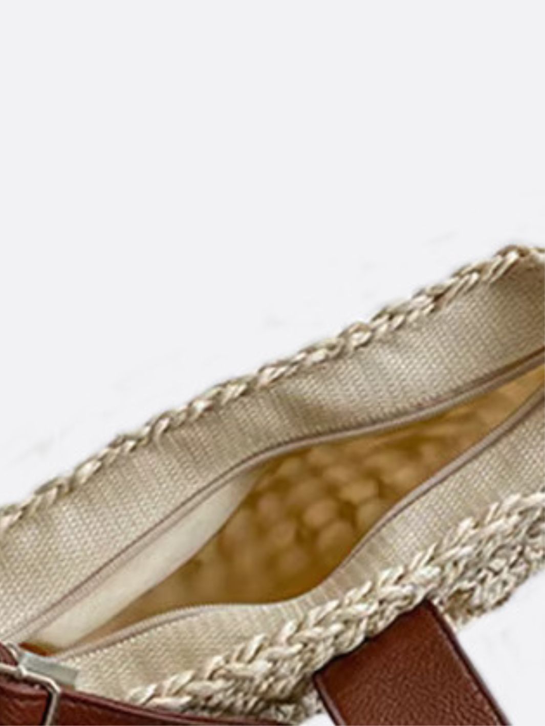 Rio Half-Moon Rope Crossbody Bag – Open-Weave Straw Bag