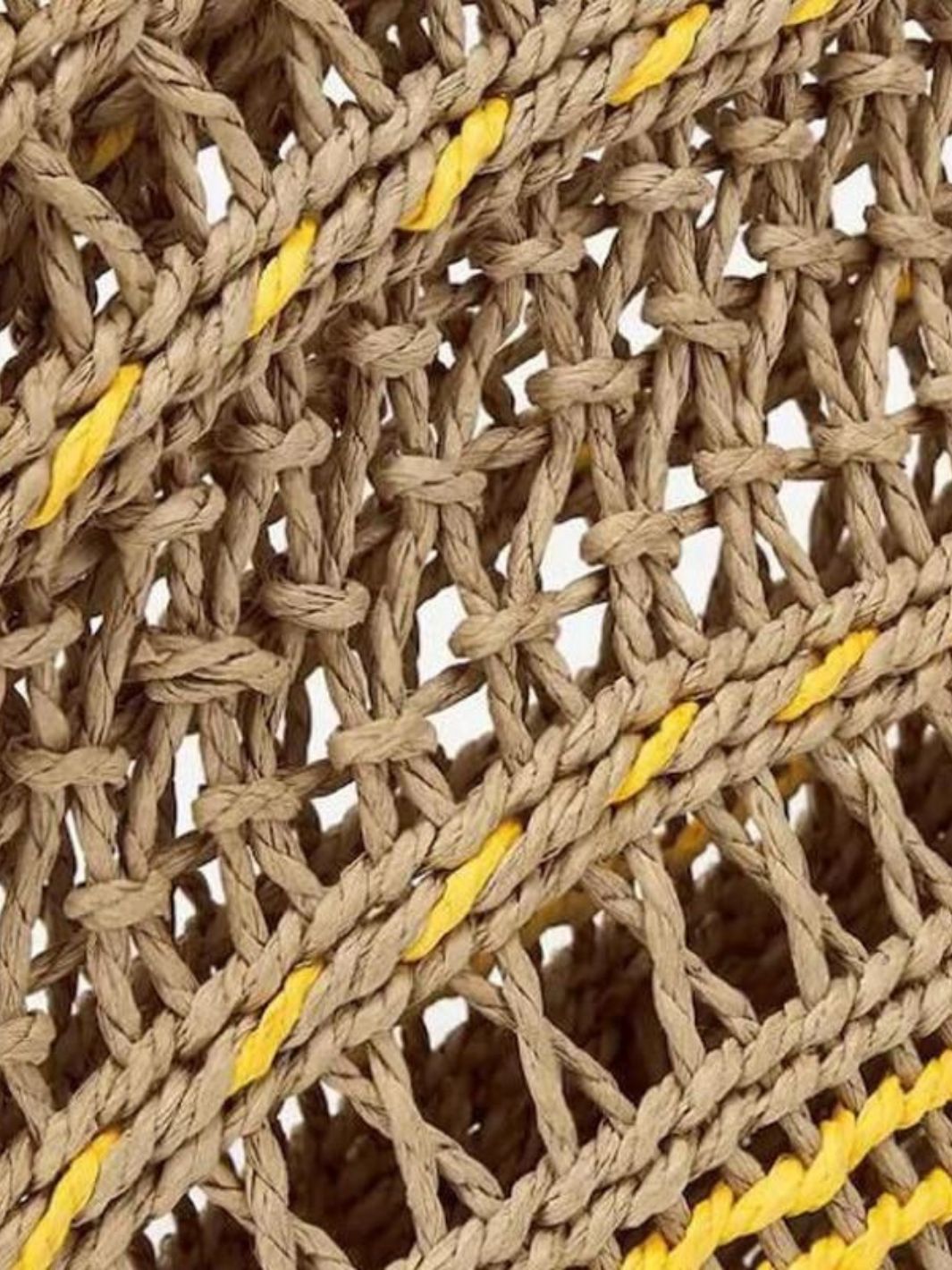 Solstice Rope Market Tote – Open-Weave Straw Bag