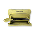 Petit Sac Portefeuille en cuir Véritable Jaune, Carmen