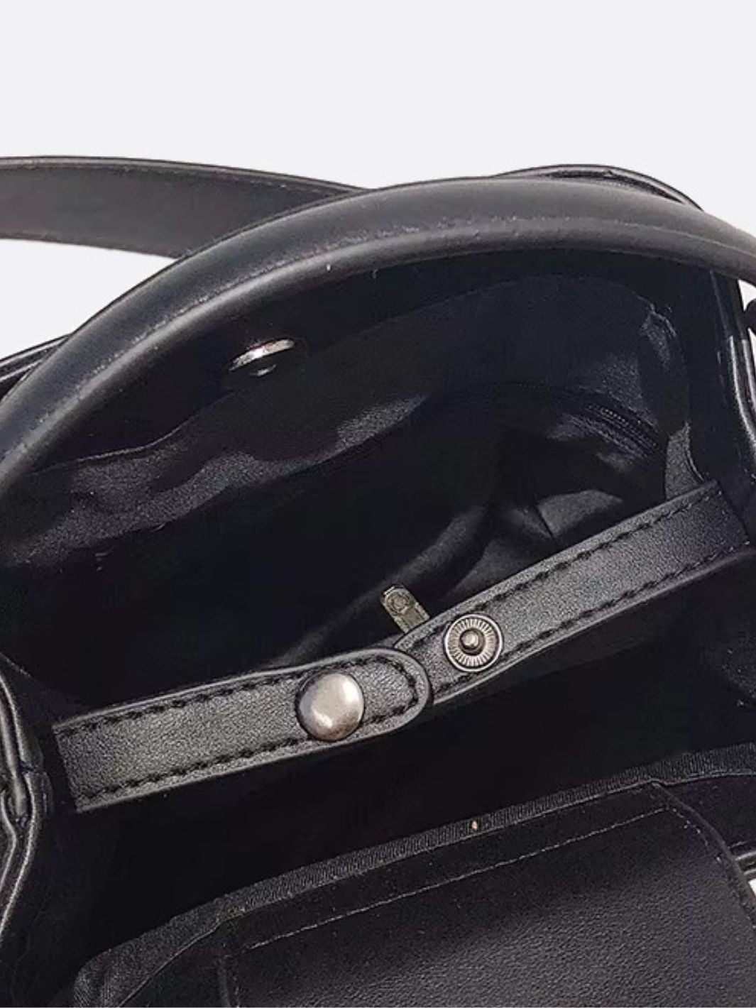 Black Rhinestone Bucket Bag – Sparkly Evening Shoulder Bag