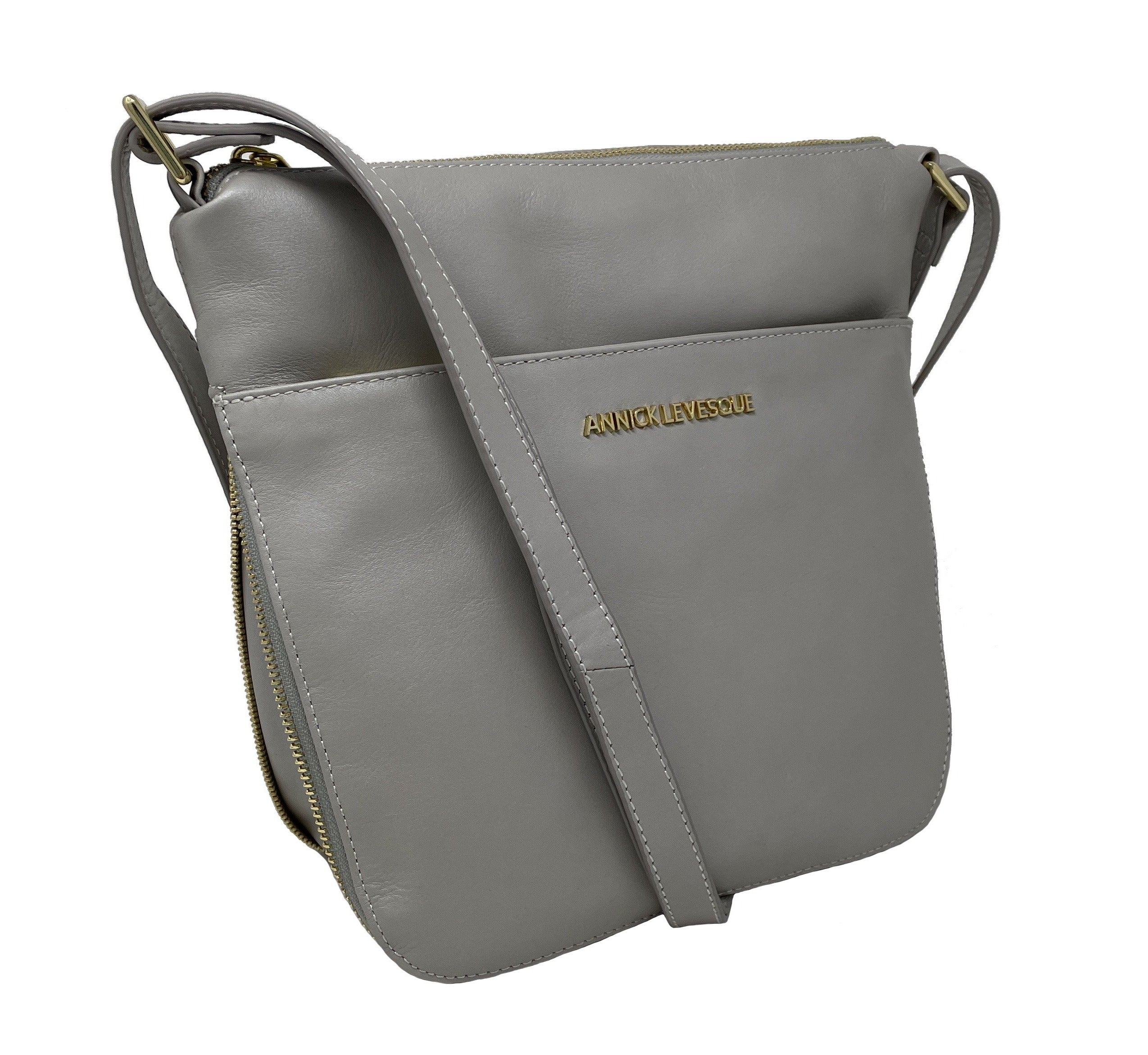 Sac à main en cuir véritable transformable perlé | Josée