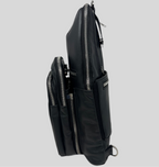 Sac bandoulière 3 en 1 Unisexe avec section pour carte RFID, Noir Gabriel