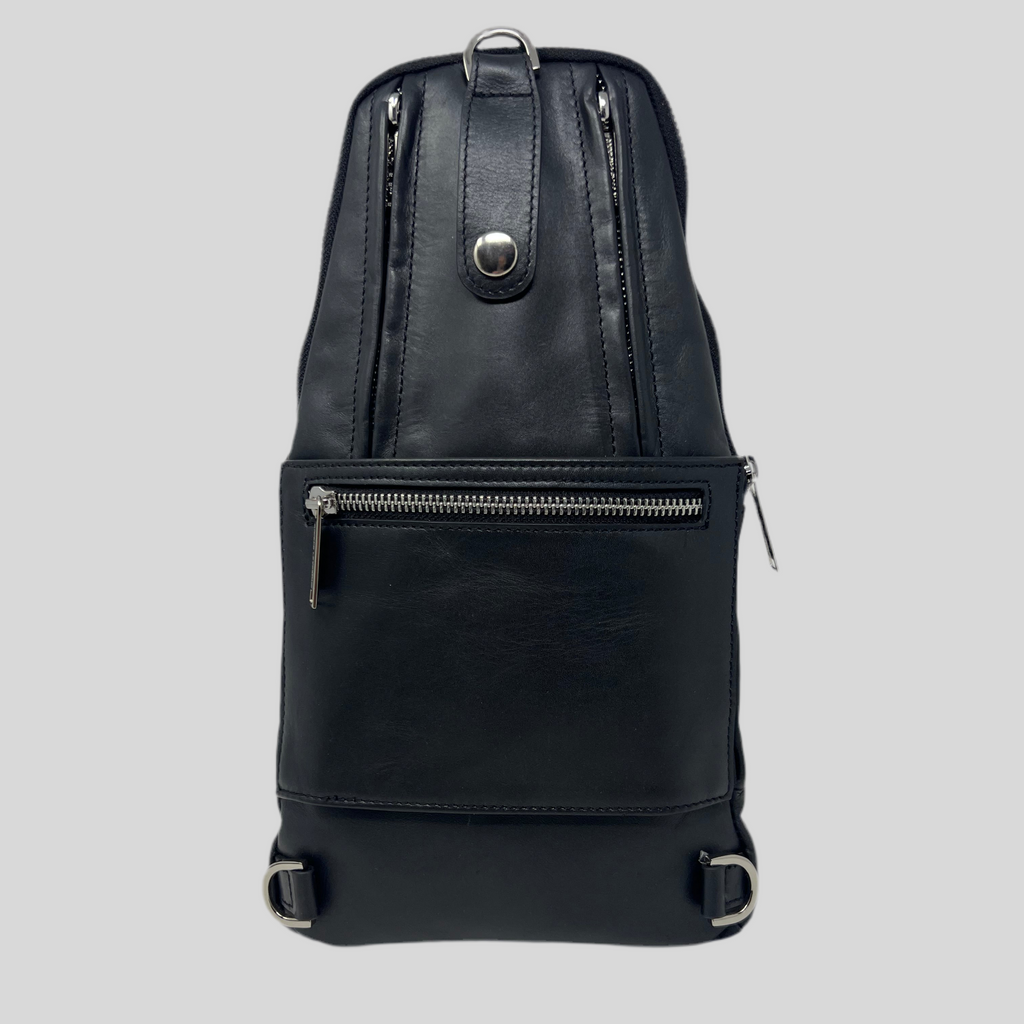 Sac bandoulière 3 en 1 Unisexe avec section pour carte RFID, Noir Gabriel