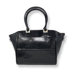 Sac à Main en Cuir Verni Noir Souple | Mona Moyen