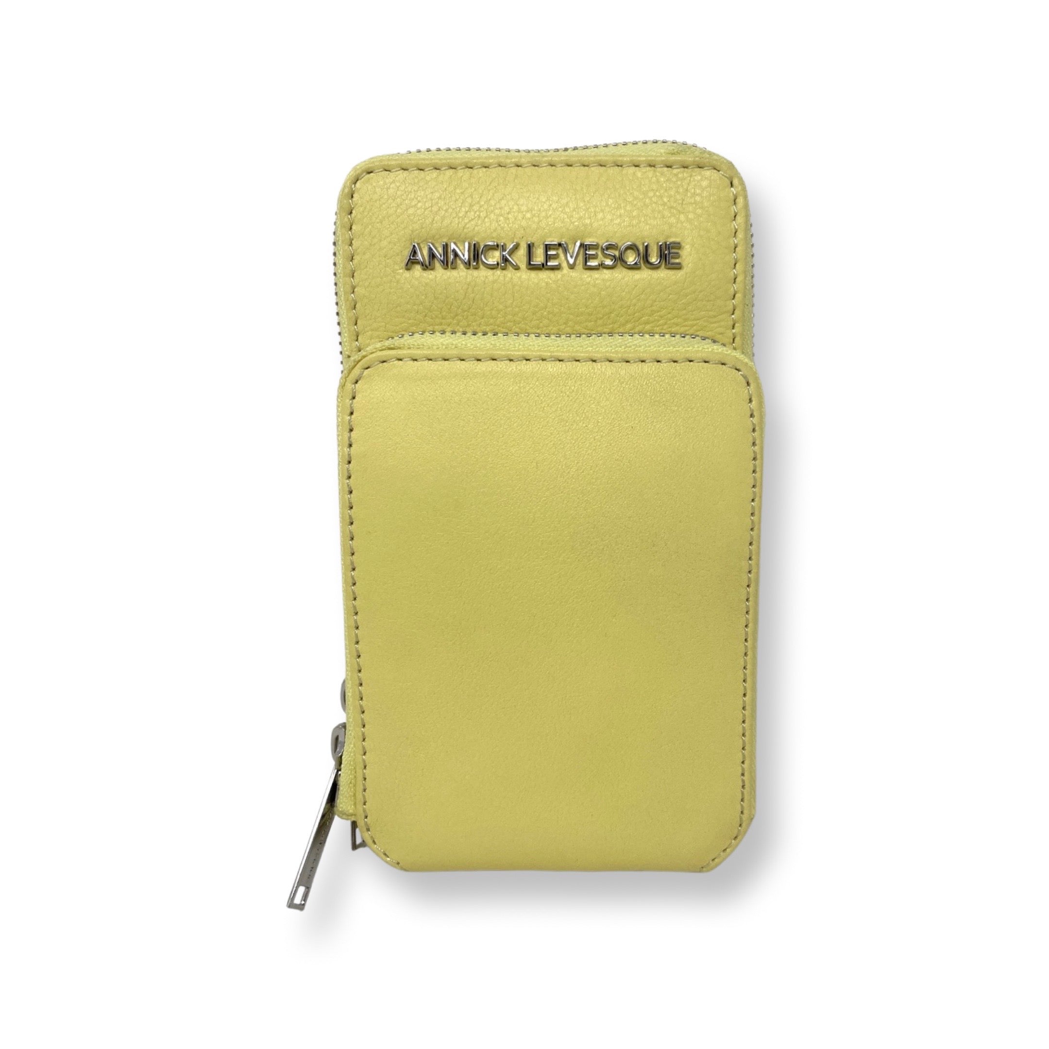Petit Sac à Bandoulière en Cuir Jaune | Marie-Josée