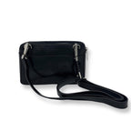 Petit sac bandoulière en Cuir Vernis souple Noir, Annie - PRÉCOMMANDE