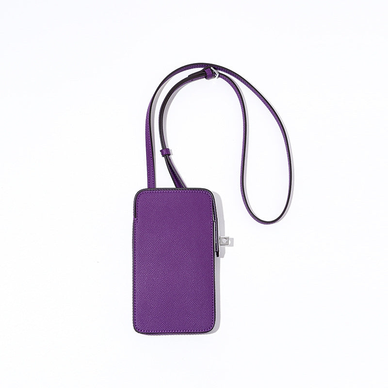 Hespera | Leather Crossbody Phone Bag – Sleek & Modern Minimalism