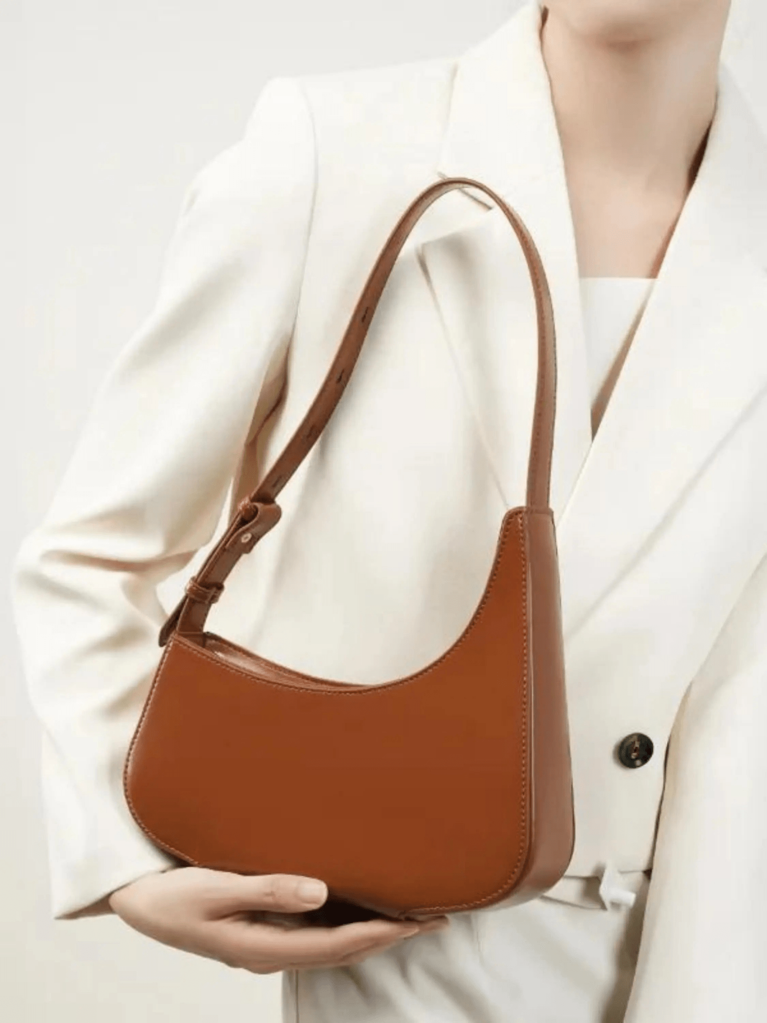 Scarlett | Luxe Red Leather Shoulder Bag – Bold & Chic