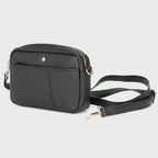 Greenwood Leather Mini Crossbody Bag. Premium Full-Grain Pebbled Leather Handbag