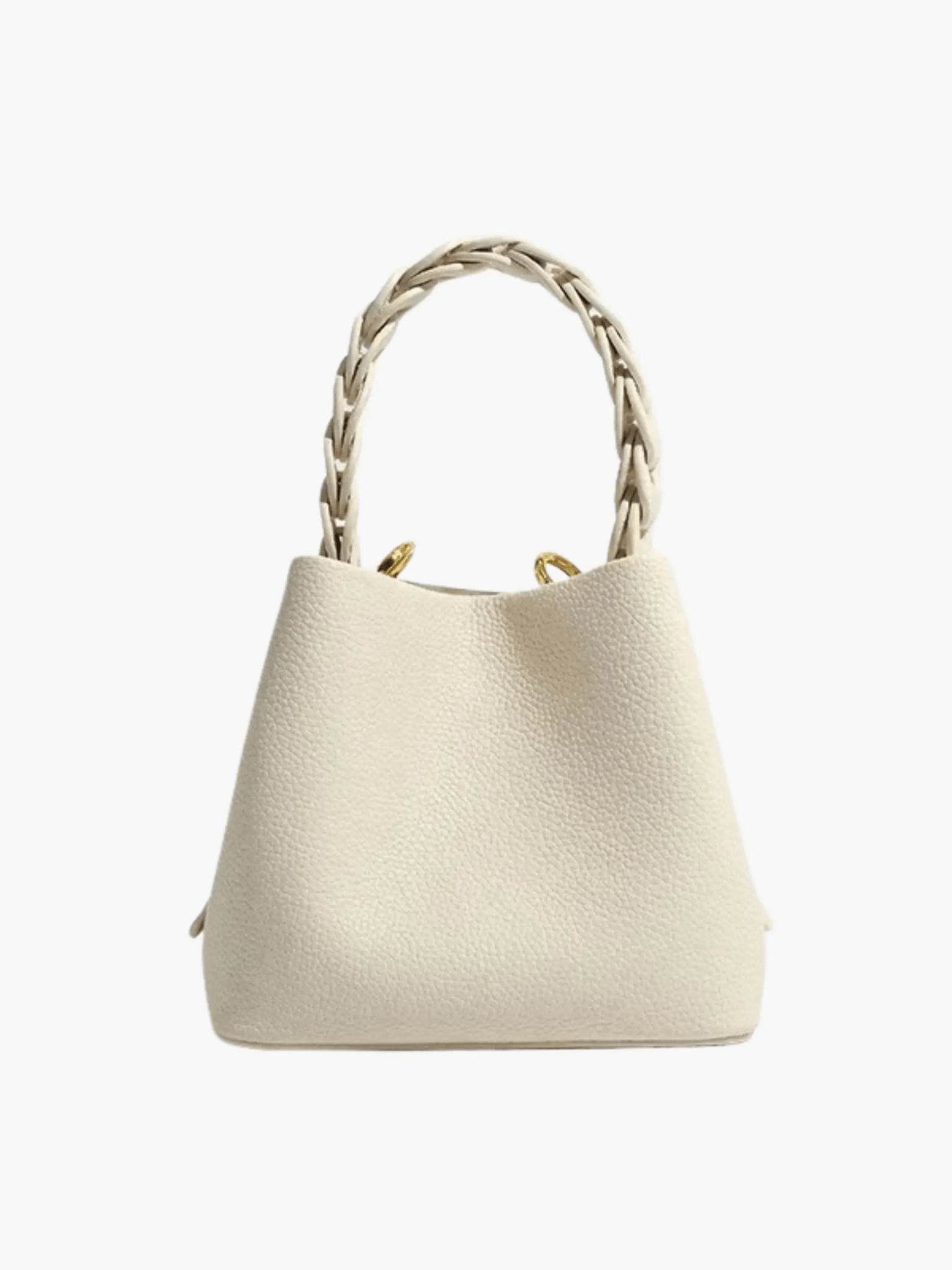 Elara | Blush Pink Braided Handle Tote – Chic & Timeless