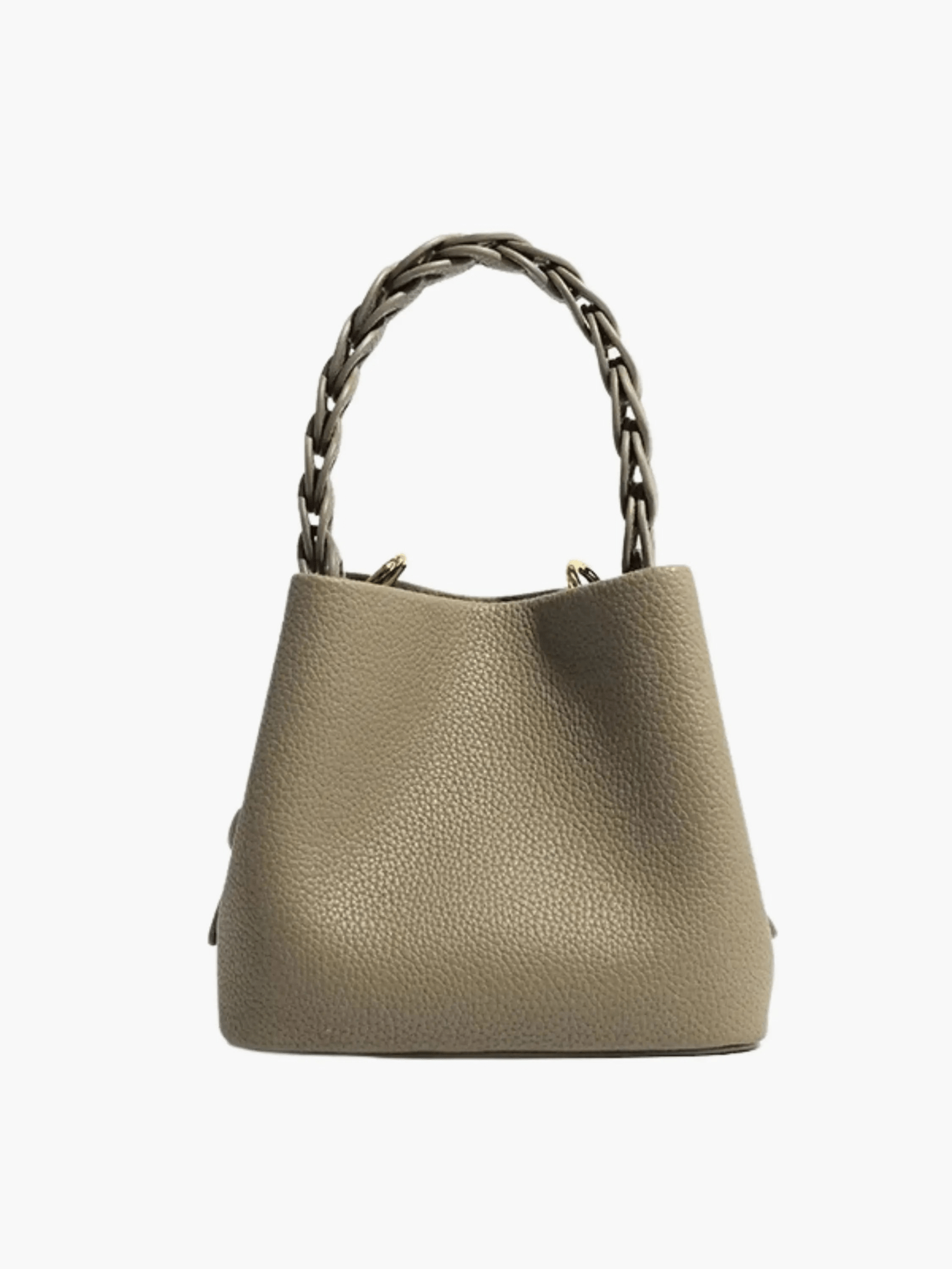 Elara | Blush Pink Braided Handle Tote – Chic & Timeless