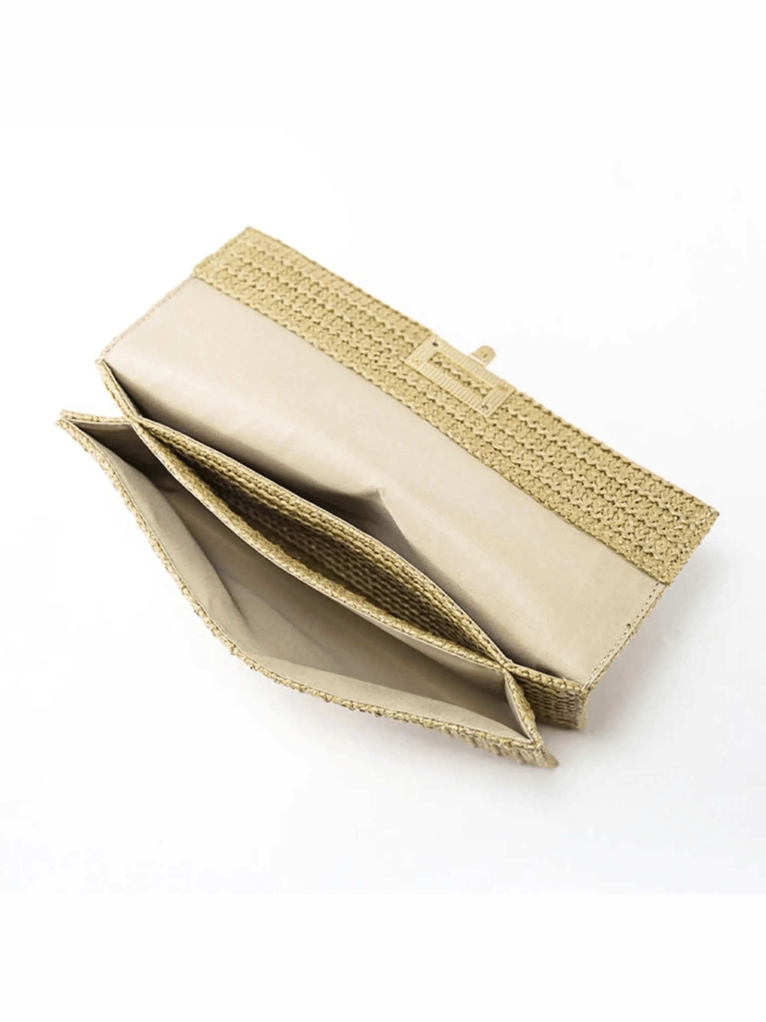 Isoldeya | Luxe Gold Woven Clutch – Effortless Glamour