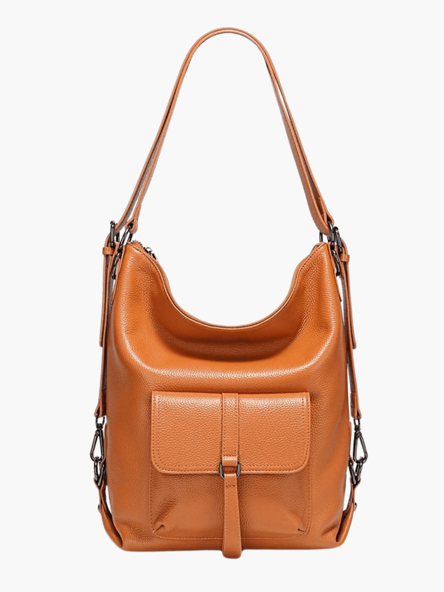 Lirienne | Chic Taupe Convertible Shoulder Bag – Versatile Elegance