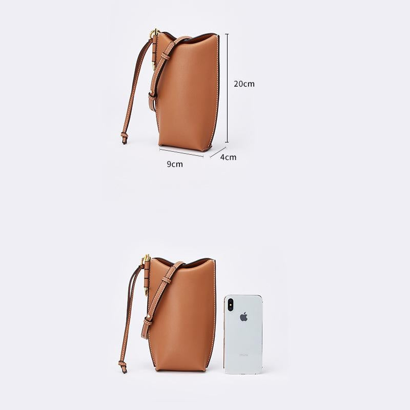 Briselle | Leather Crossbody Bag – Elegant Simplicity & Modern Charm