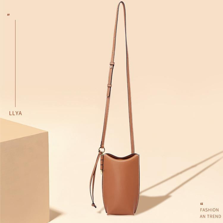Briselle | Leather Crossbody Bag – Elegant Simplicity & Modern Charm
