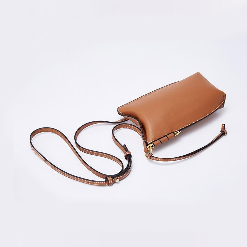 Briselle | Leather Crossbody Bag – Elegant Simplicity & Modern Charm
