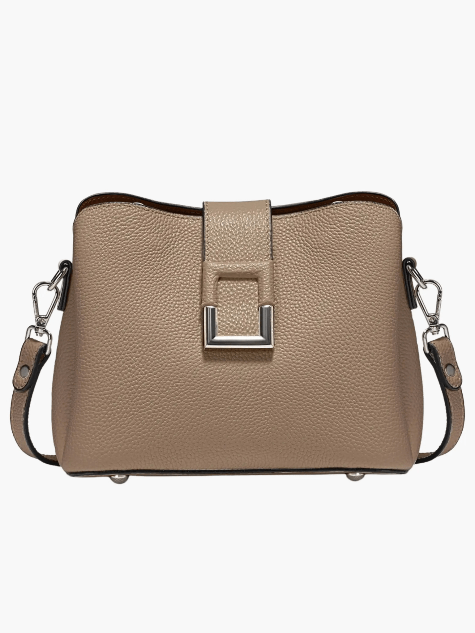 Estelle | Luxe White Leather Crossbody Bag – Sophisticated & Timeless