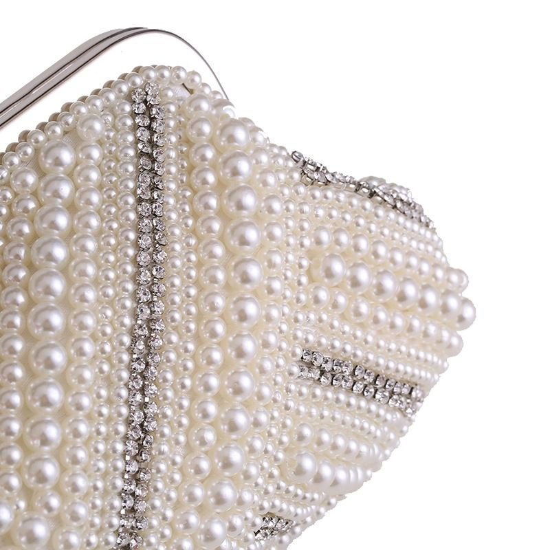 Orliana | Pearl & Crystal Embellished Evening Clutch – Timeless Grace